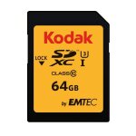 Carte m�moire sdxc kodak 64go - classe 10 - u3