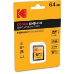 Carte mémoire sdxc kodak uhs1 u1 premium - 64 go - classe 10 Carte mémoire sdxc kodak uhs1 u1 premium - 64 go - classe 10