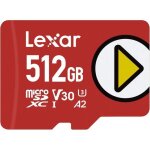 Carte micro sd 512 go - lexar - lmsplay512g - bnnag - 150 mo / s - classe a2 - compatible nintendo switch ...