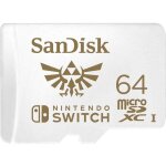Carte microsdxc - sandisk - 64 go - compatible nintendo switch - vitesse de 100 mo / s - rouge