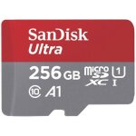 Sandisk microsdxc ultra 256gb (a1 / uhs - i / cl. 10 / 150mb / s) + adapter mobile carte microsdxc 256 ...