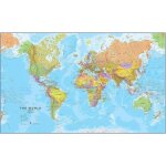 Affiche / carte du monde murale - maps international - grande carte du monde 201 x 1165 cm - lamin�e ...