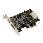 Carte pci express - low profile - firewire 800 et 400 - 2 + 1 sorties - chipset ti xio2213bzay