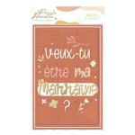 Carte puzzle annonce naissance - bapt�me mod�le veux tu �tre ma marraine