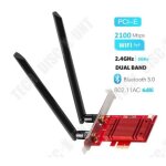 Carte rseau sans fil - td - 2974 mbps - antenne double  gain - pci - e - 2000 mbps