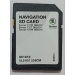 Carte sd navigation gps - skoda - v22 ece 2026 - compatible mib2 - zones de danger incluses - europe