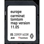 Carte sd navigation gps - tomtom - europe 2025 - compatible renault - avertissement zones de danger