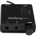 Carte son externe usb avec sortie spdif audio numrique - startech - icusbaudio2d - 96 khz / 24 bits ...