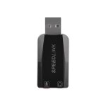 Carte son usb portable - speedlink - vigo - st�r�o - noir - compatible divers syst�mes