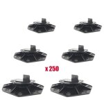 Carton de 220 plots rglables 18  30 mm pour terrasse bois et composite - l: 57 cm - l: 57 cm - noir ...