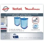 Cartouche anti calcaire - moulinex - xd9030e0 - centrale vapeur - x 2 - bleu