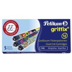 Cartouche dencre - pelikan - griffix - bleu royal - effaçable - 5 pièces Cartouche dencre - pelikan - griffix - bleu royal - effaçable - 5 pièces