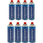 Pack de 8 cartouches gaz 227g butane kemper