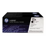 Cartouche de toner hp 12a (q2612ad) noir pour hp laserjet - pack de 2