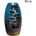 Cascade brleur dencens porte - encens en cramique option pour cnes dencens mixtes - bleu