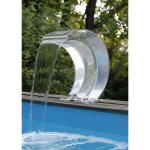 Cascade mamba en acrylique avec led pour piscine - ubbink - 54x30x32 cm