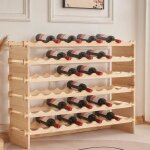 Casier  vin en bois ohmg - meuble range bouteille - 60 bouteilles - blanc - 110 * 30 * 80. 5cm