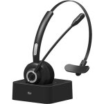 Casque bluetooth - gobro - casque avec micro - annulation de bruit - sans fil - noir