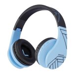 Casque bluetooth sans fil powerlocus casque audio pour enfants - bleu