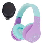 Casque audio enfant - powerlocus - p1kids - bluetooth - teal - violet - pliable Casque audio enfant - powerlocus - p1kids - bluetooth - teal - violet - pliable