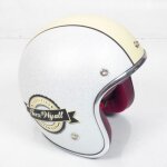 Casque bol jet torx wyatt blanc beige mat taille xs pour moto scooter cyclo custom Casque bol jet torx wyatt blanc beige mat taille xs pour moto scooter cyclo custom