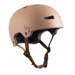 Casque bowl tsg evolution - femme - satin sable - coque abs hardshell - 14 arations