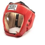Casque de boxe leone contest - rouge - s