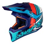 Casque cross adulte swaps blur s818 - rouge / bleu brillant Casque cross adulte swaps blur s818 - rouge / bleu brillant