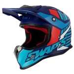 Casque cross enfant swaps s885 - bleu - rouge - blanc