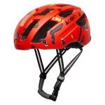 Casque enfant cairn prism ii - mat orange skate - reflectiv system - aero flow channel