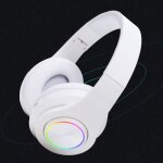 Casque femmes sans fil bluetooth marque lumi�res led blanc audio st�r�o hifi ecouteurs pour iphone / ...