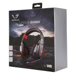 Casque gamer - gamium - noir / rouge - filaire - circum - aural - micro omnidirectionnel