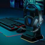 Casque gamer multiplateforme avec son surround avec microphones anti - parasitesultra leger Casque gamer multiplateforme avec son surround avec microphones anti - parasitesultra leger