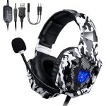 Casque gamer - onikuma - k8 - camouflage - micro rglable - son stro 50mm