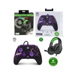 Casque gamer - pro - uc40 - vert - xbox one / s / x / pc - manette officielle purple magma