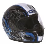 Casque int�gral rc osslo 11 deco bleu 58 taille m