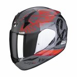 Casque int�gral scorpion exo - 390 ighost - gris / rouge