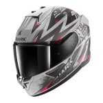 Casque intgral shark d - skwal 3 blast - r mat - silver / violet / black - xs