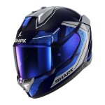 Casque intgral shark skwal i3 rhad - blue / chrom / silver - l