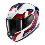 Casque int�gral shark skwal i3 rhad - white / chrome / red - l