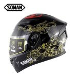 Casque intgral soman960 de moto course quatre saisons hommes et femmes ece certifi