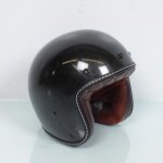 Casque jet torx sunday glitter black shiny taille m 57 - 58cm pour moto custom vintage
