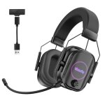 Écouteurs gaming sans fil micro antibruit détachable bluetooth 5. 3 / 2. 4ghz / 3. 5mm compatibles pc ... Écouteurs gaming sans fil micro antibruit détachable bluetooth 5. 3 / 2. 4ghz / 3. 5mm compatibles pc ...