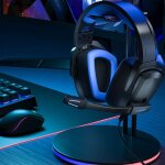 Casque de jeu ultra l�ger pour ps5 ps4mac xbox one pc et switch avec micro anti bruit - filaire