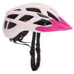Casque led de vlo pour enfant spielwerk - berry pink - taille s - rglable - anti - chocs - visire ...