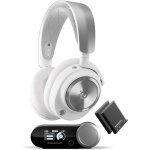 Casque - micro audio gaming sans fil - steelseries - arctis nova pro - r�duction active de bruit - blanc ...