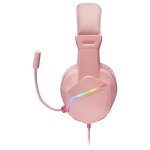 Casque micro gamer - mars gaming - mh122 rgb - rose - filaire - stro - 18m