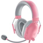 Casque avec microphone - razer - blackshark v2 x - couleur rose - annulation de bruit - filaire