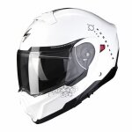 Casque modulable scorpion exo - 930 shot - blanc / noir