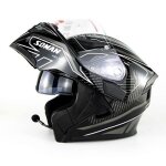 Casque modulable soman955 de moto double lentilles casque bluetooth de scurit hommes et femmes dot ...
